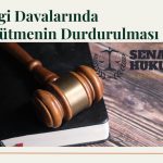 Vergi Davalarında Yürütmenin Durdurulması Senato Hukuk