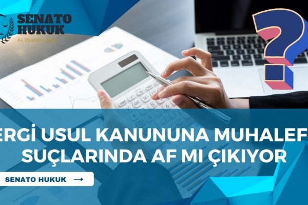 Vergi Usul Kanununa Muhalefet Suçlarında Af Mı Çıkıyor?